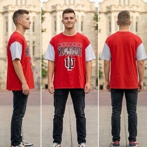 Vintage 90s IU 🌟 Indiana University Men’s XL Hoosiers Short Sleeve Embroidered